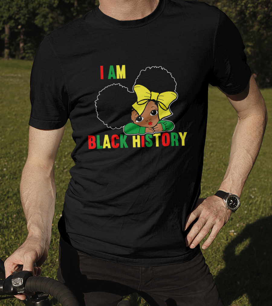 I Am Black History African Queen Girls Black History Month T-Shirt