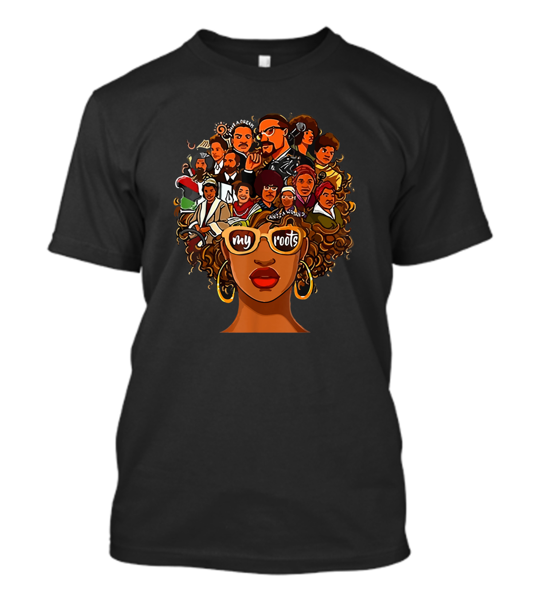 Powerful Roots Back History Month Pride DNA I Love My Roots T-Shirt