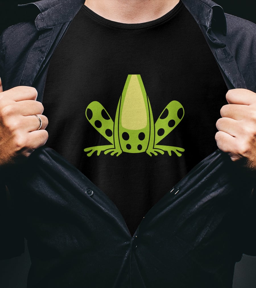 Frog Body Costume Cute Reptile Halloween Gift Green Spotted Amphibian T-Shirt