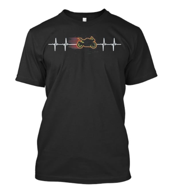 Sport Bike Heartbeat Motorcycle Racing Pulse T-Shirt