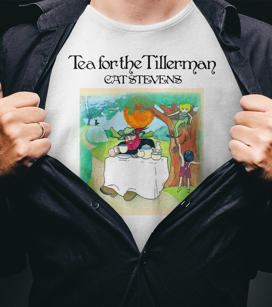 Tea For The Tillerman Cat Stevens Music Legend Men's White T-Shirt