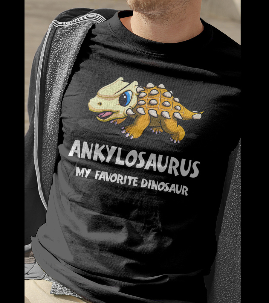 ANKYLOSAURUS MY FAVORITE DINOSAUR Cute Cartoon T-Shirt