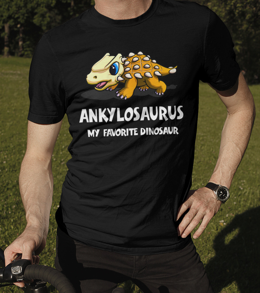 ANKYLOSAURUS MY FAVORITE DINOSAUR Cute Cartoon T-Shirt