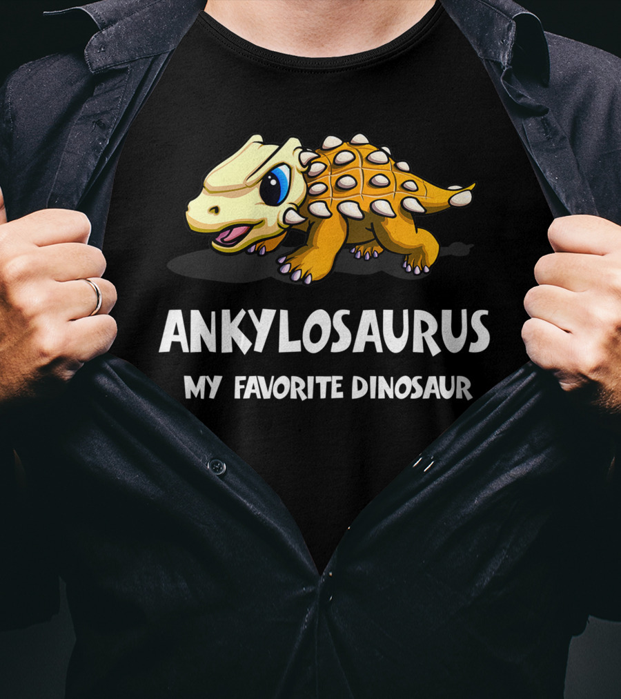 ANKYLOSAURUS MY FAVORITE DINOSAUR Cute Cartoon T-Shirt