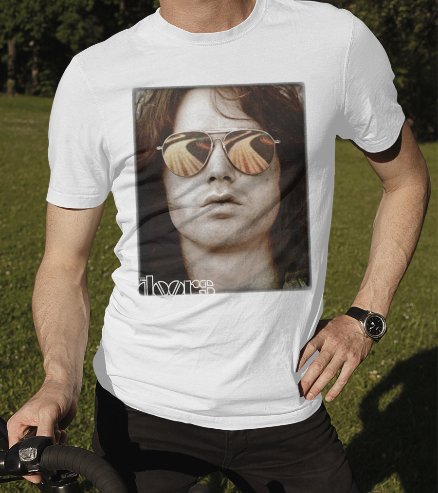 The Doors Jim Morrison Aviators Reflection Rock Legend T-Shirt