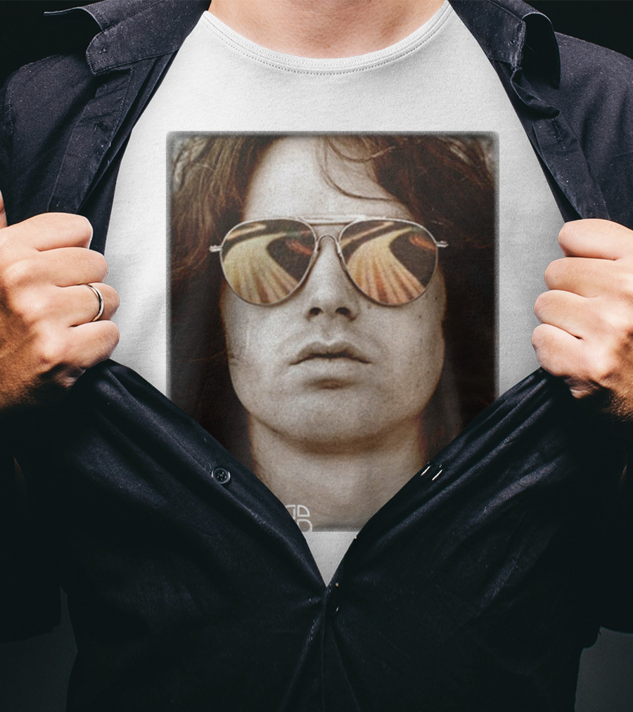 The Doors Jim Morrison Aviators Reflection Rock Legend T-Shirt