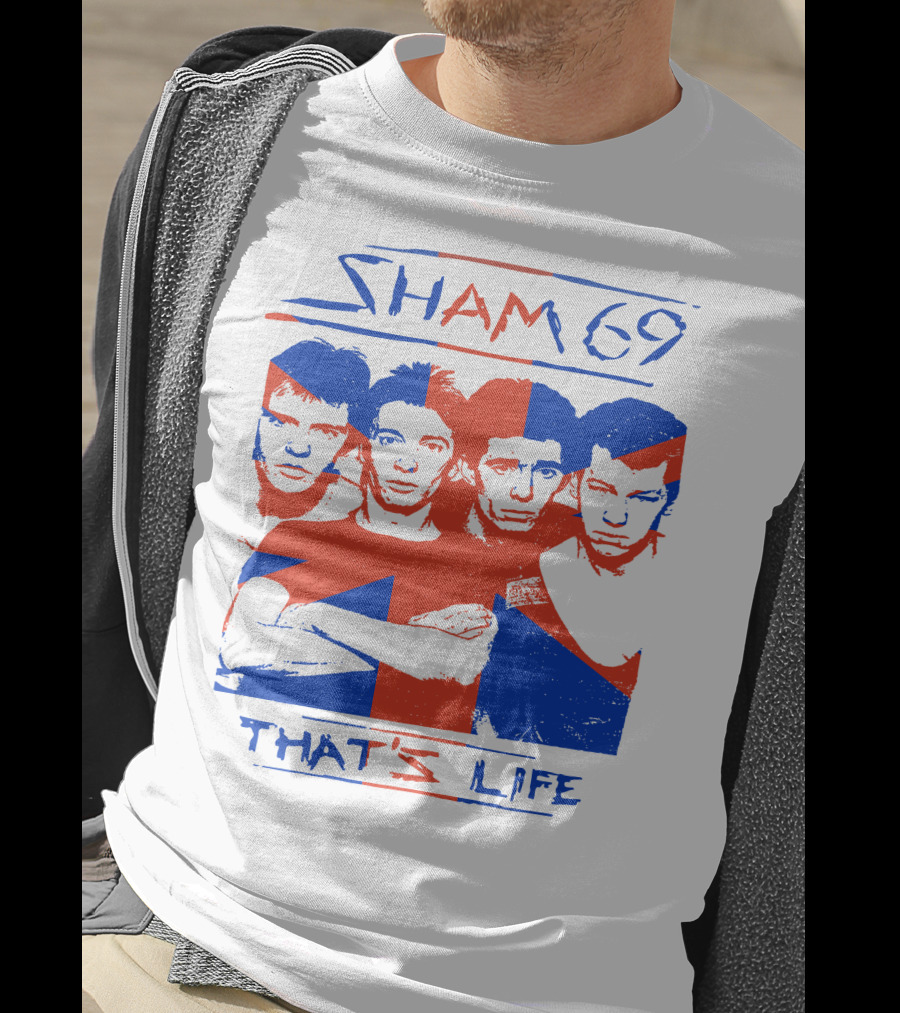 Sham 69 That's Life Union Jack Band T-Shirt