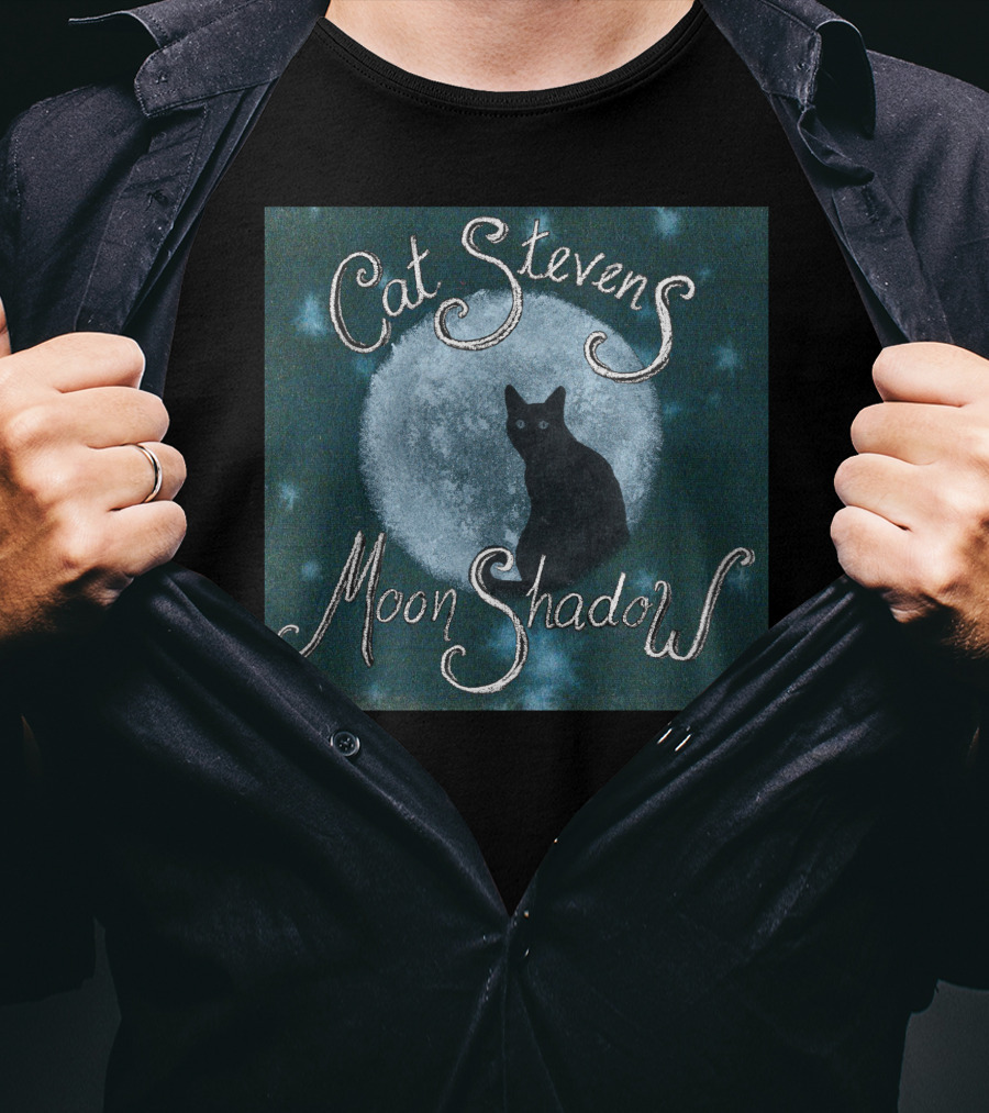 Cat Stevens Moon Shadow Summer Night Cat T-Shirt