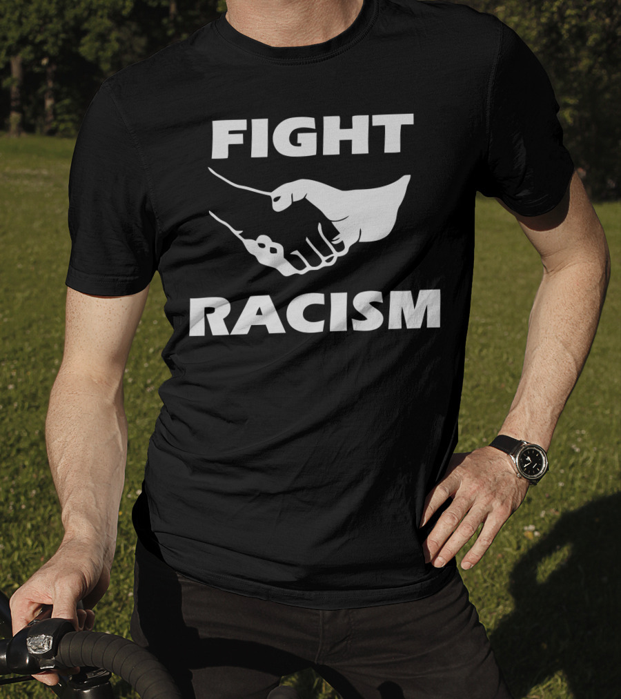 FIGHT RACISM Unity Handshake T-Shirt