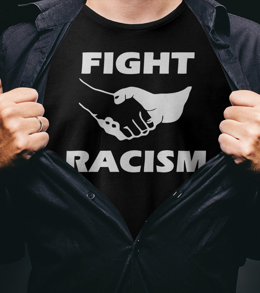 FIGHT RACISM Unity Handshake T-Shirt