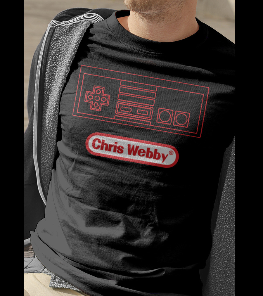 Chris Webby Retro Controller Gaming T-Shirt