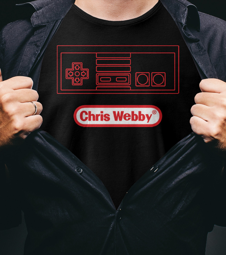 Chris Webby Retro Controller Gaming T-Shirt