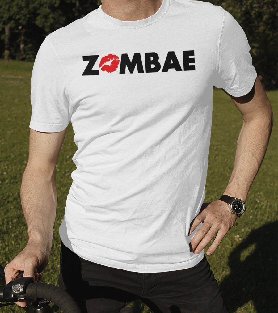 ZOMBAE Lip Print Glam And Gore Merch T-Shirt
