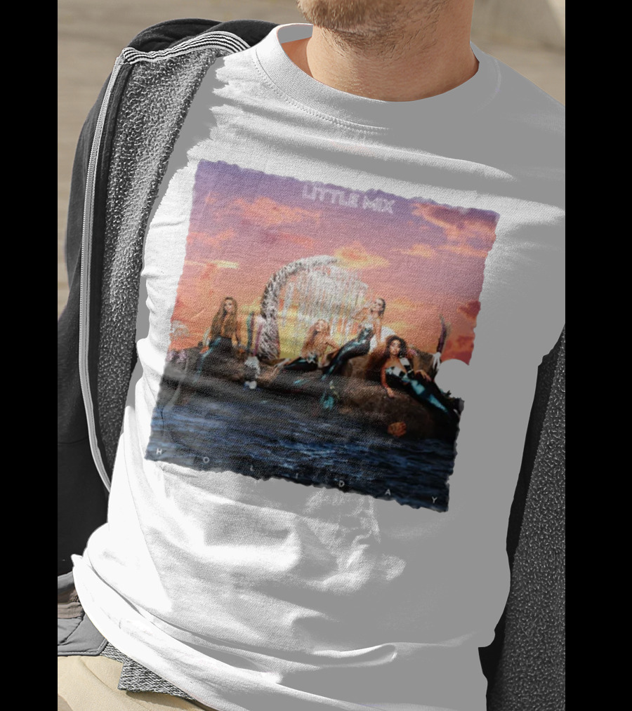 Little Mix Holiday Merch Mermaid Concept Ocean Sunset T-Shirt