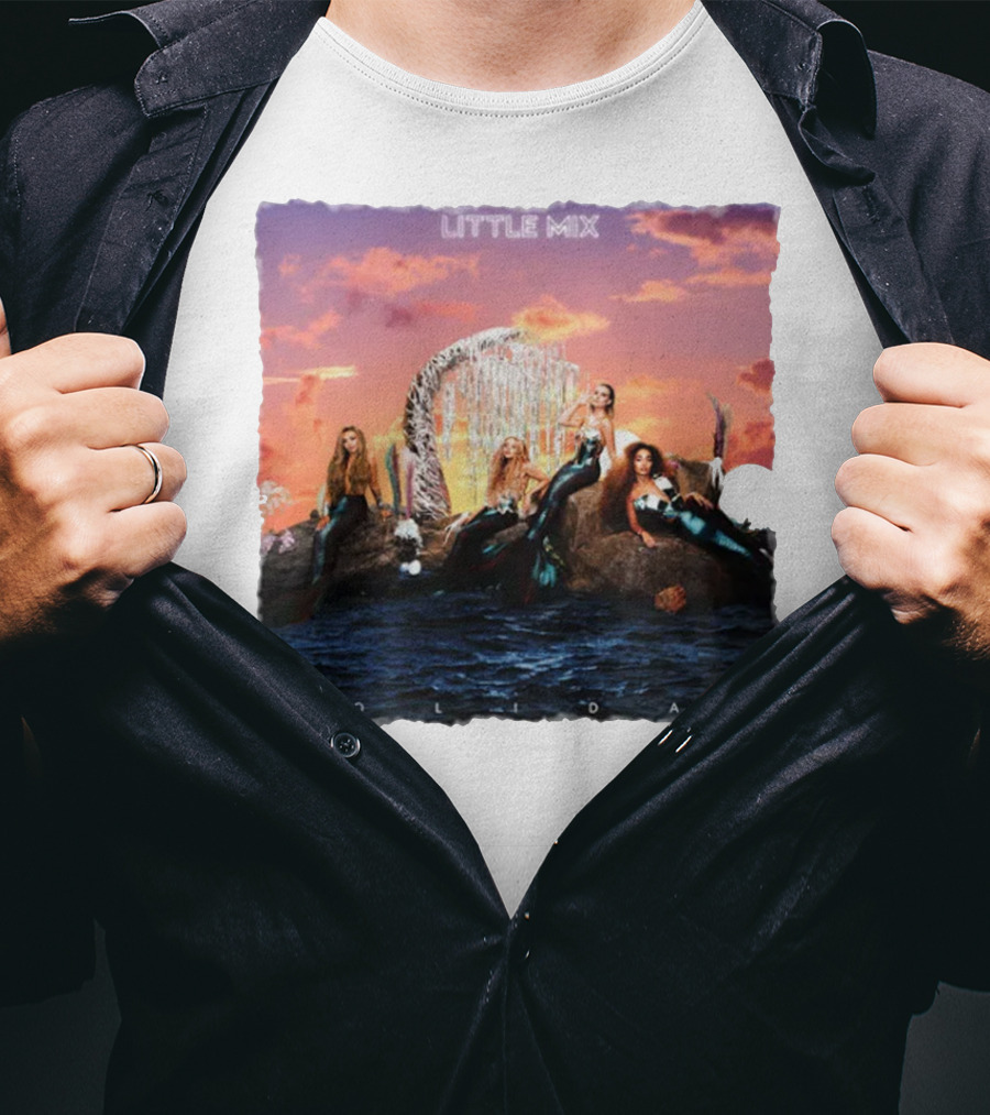Little Mix Holiday Merch Mermaid Concept Ocean Sunset T-Shirt
