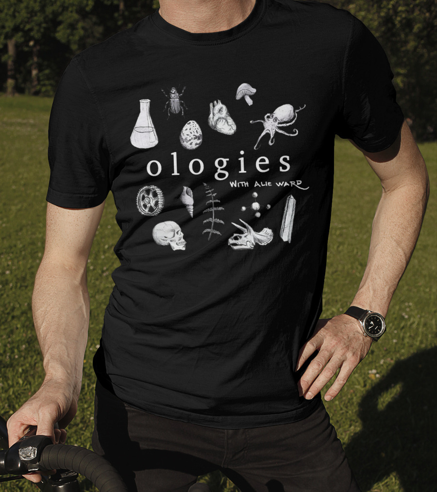 Ologies With Alie Ward Beaker Octopus Skull Crystals Insect T-Shirt