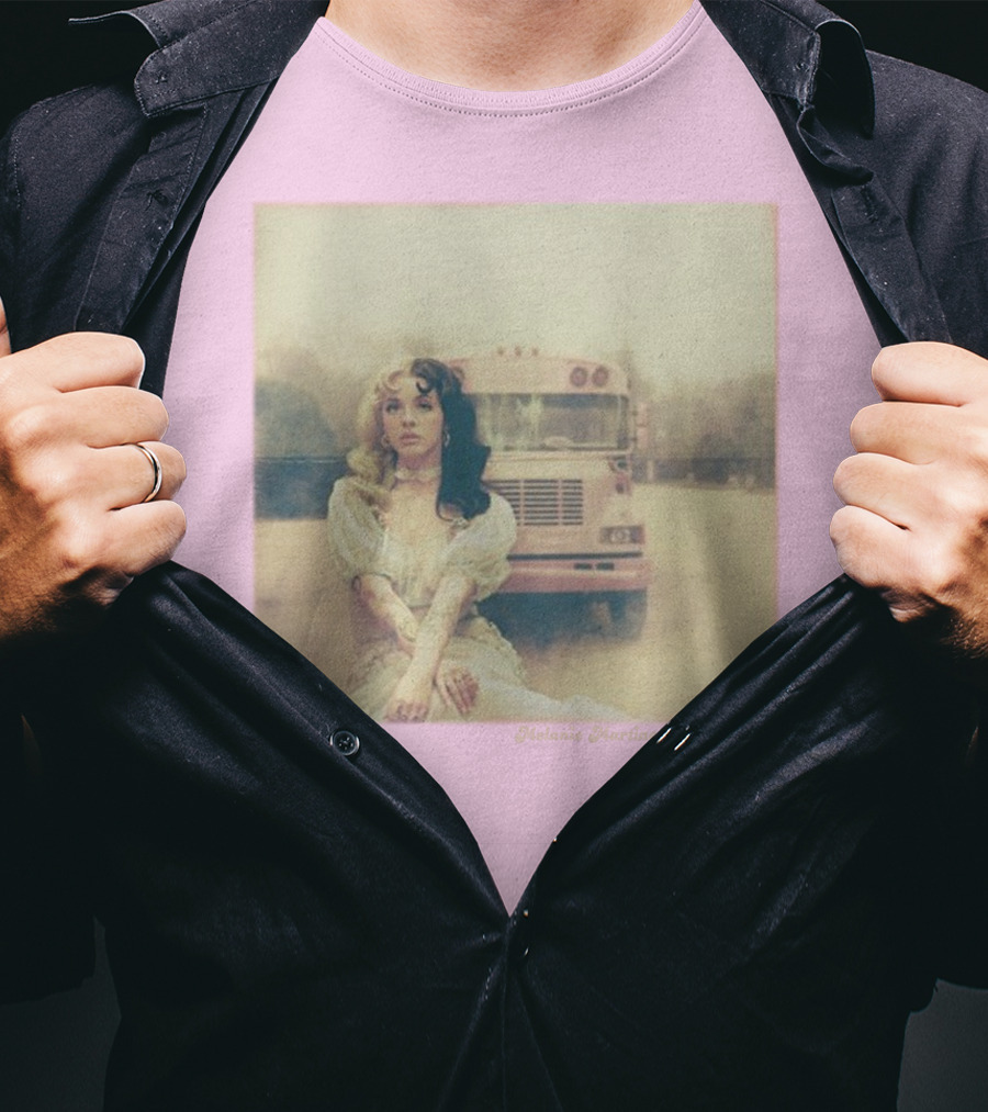 Melanie Martinez Vintage Bus Pastel Pink T-Shirt
