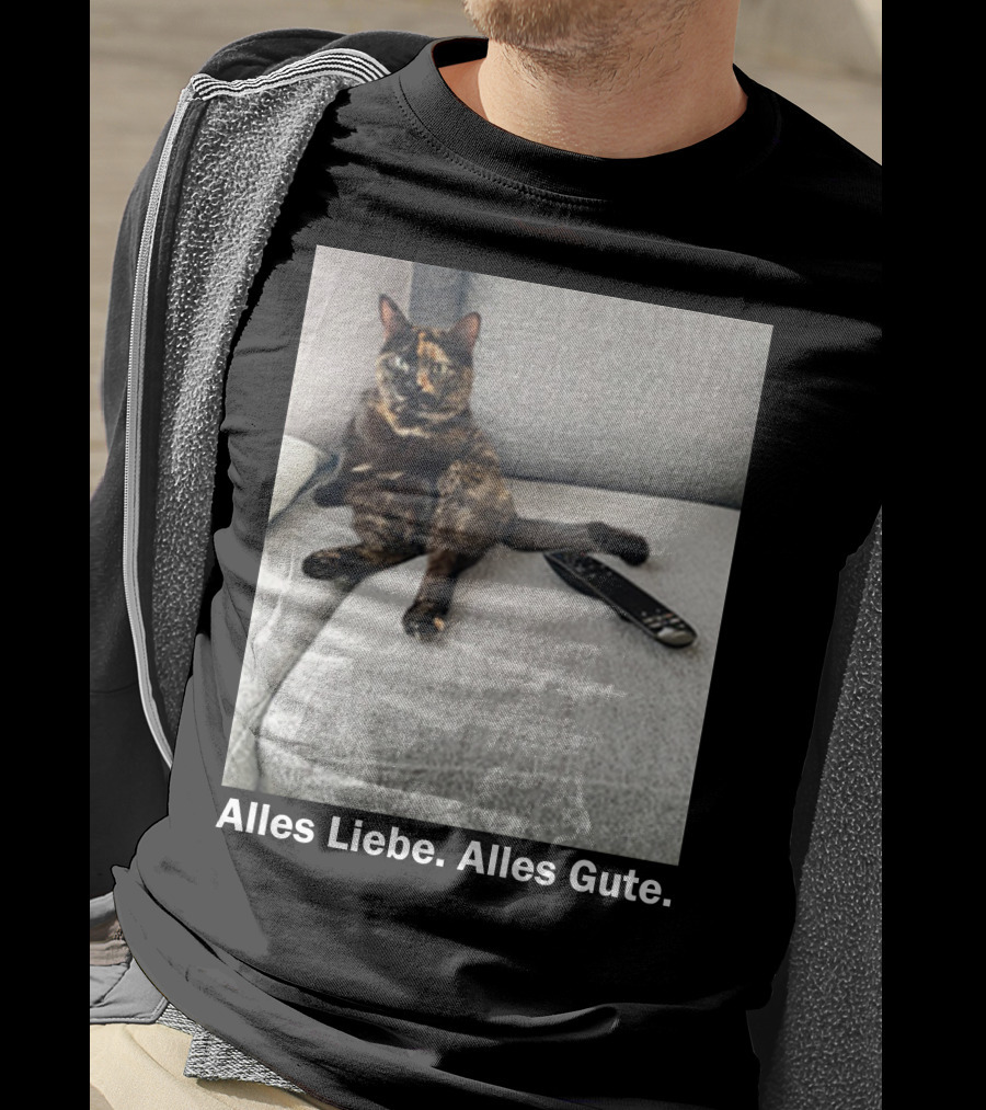Alles Liebe Alles Gute Bay Berlin Merch Cat On Couch T-Shirt