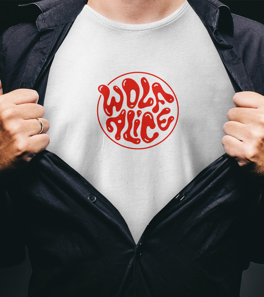 Wolf Alice Red Text Logo Merch T-Shirt