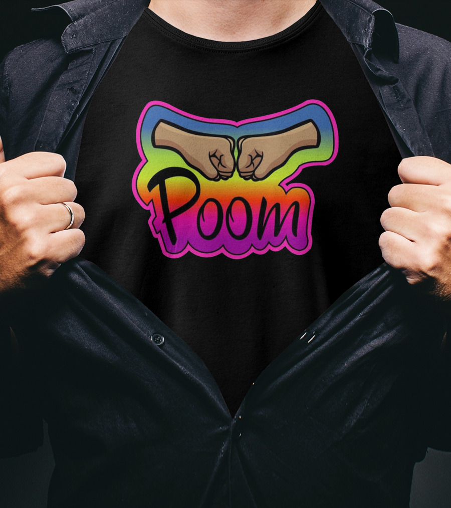 Poom Fist Bump Rainbow T-Shirt