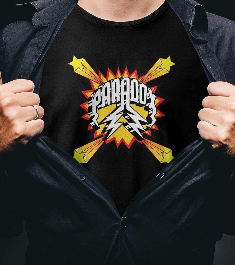 Paradox Starburst Lightning Comic Style Explosion T-Shirt