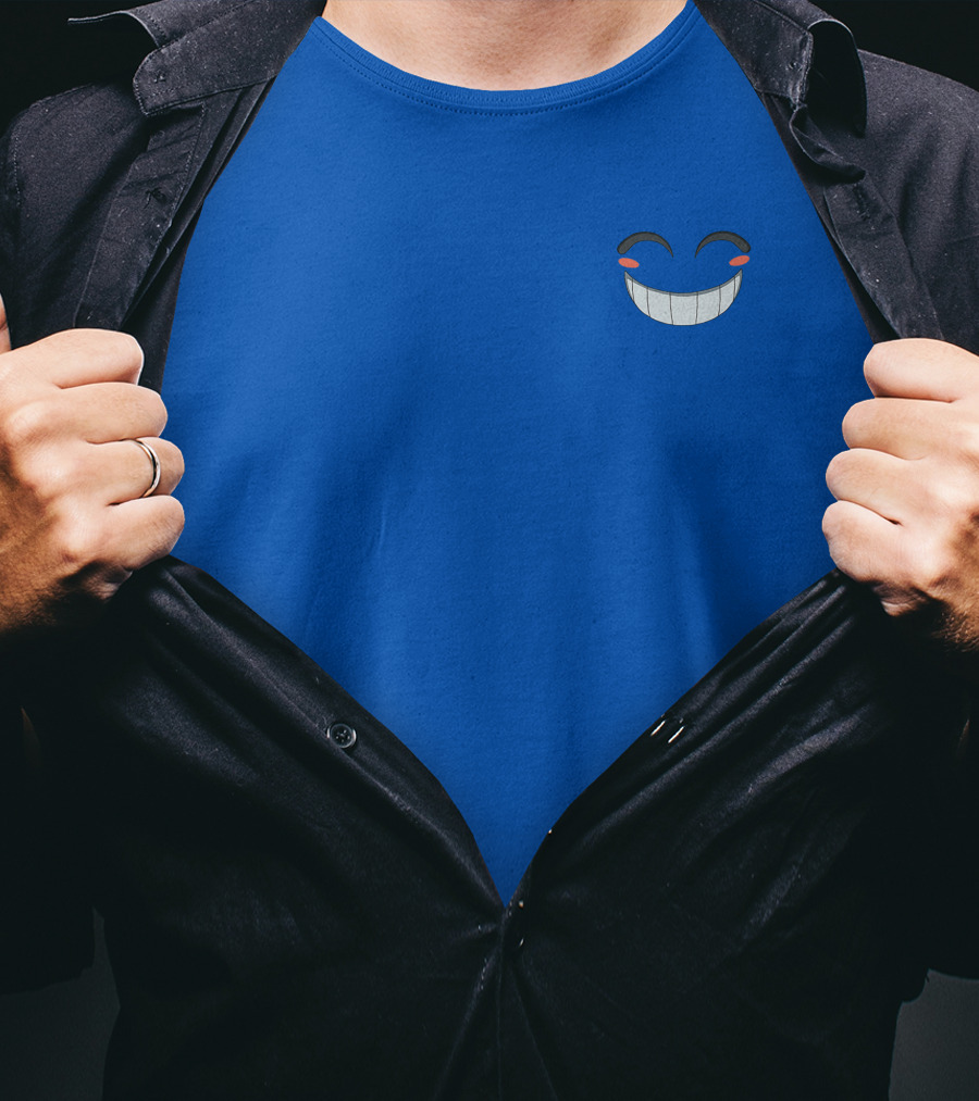 Calixo Smiling Face Blue T-Shirt