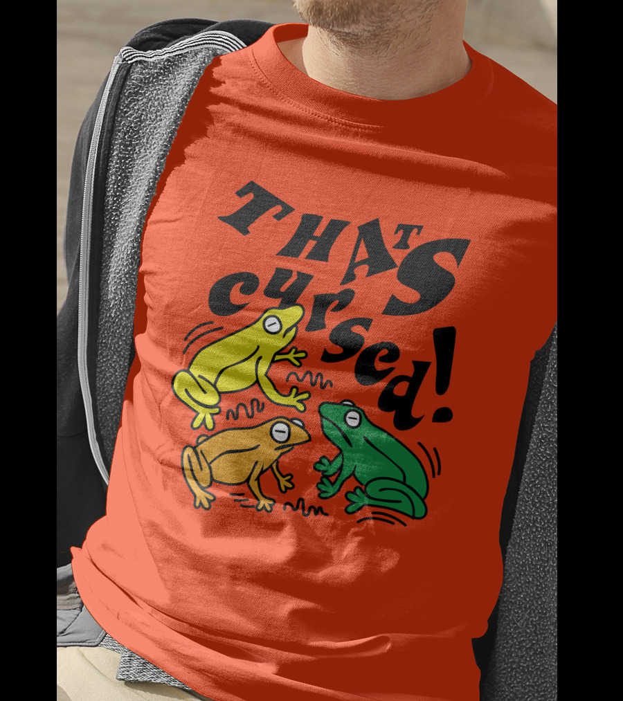 Benoftheweek Merch That’s Cursed Colorful Frogs T-Shirt