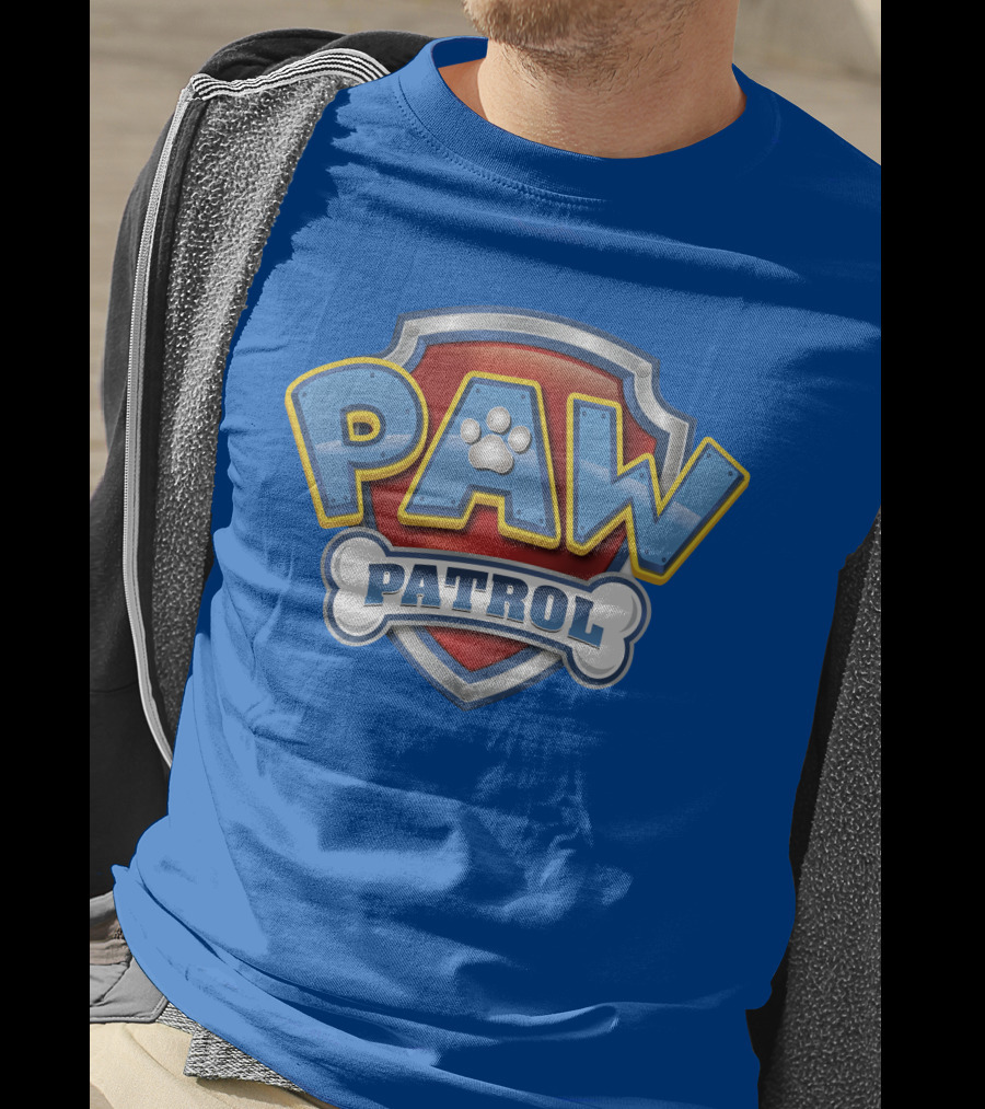 Paw Patrol Birthday Celebration Shield And Bone T-Shirt