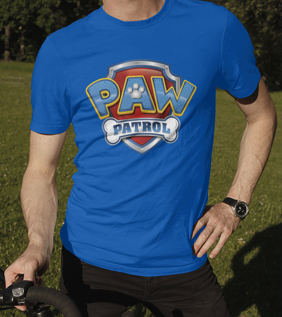 Paw Patrol Birthday Celebration Shield And Bone T-Shirt