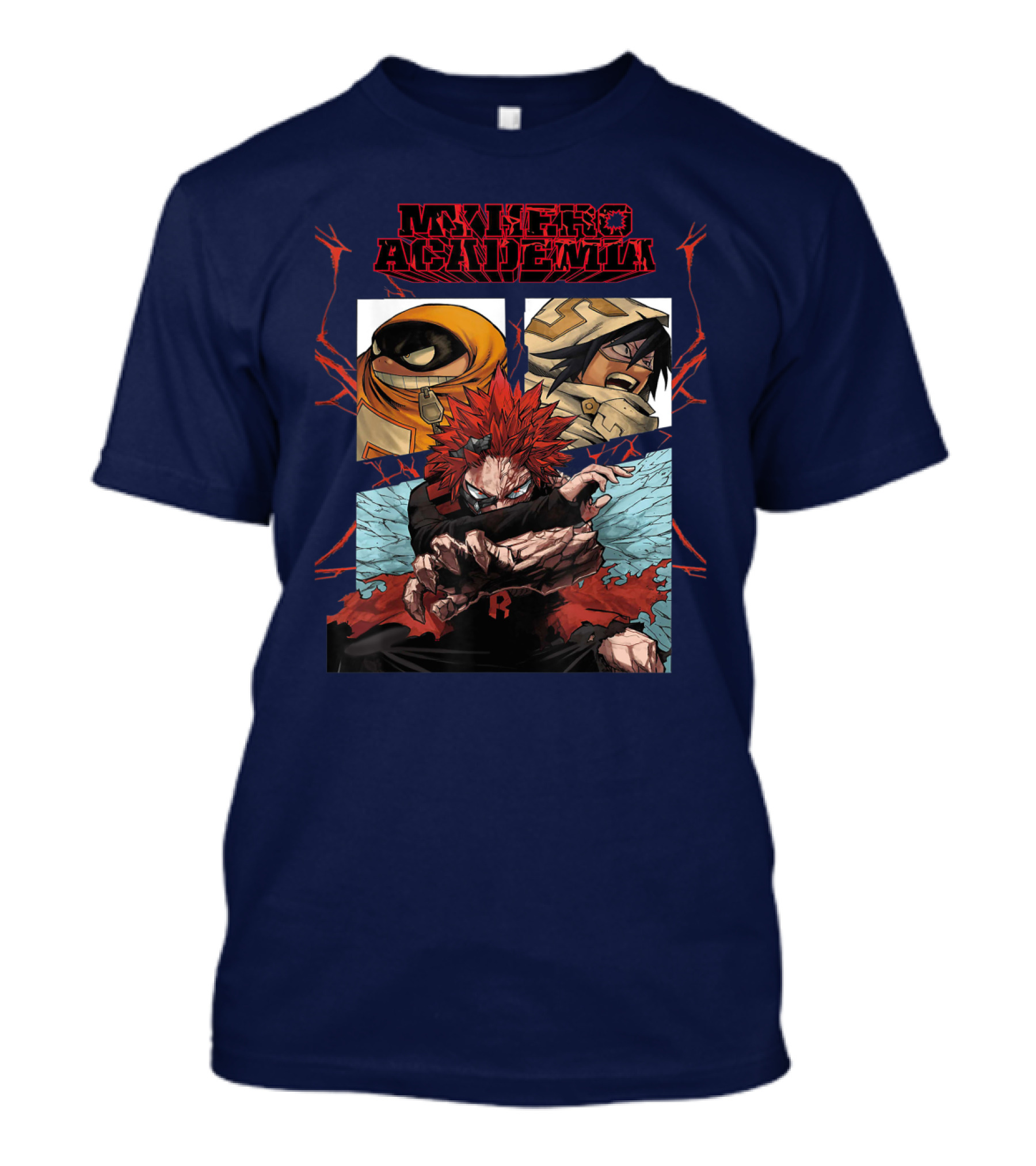 My Hero Academia Kirishima Eijirou With Friends In Battle Stance T-Shirt