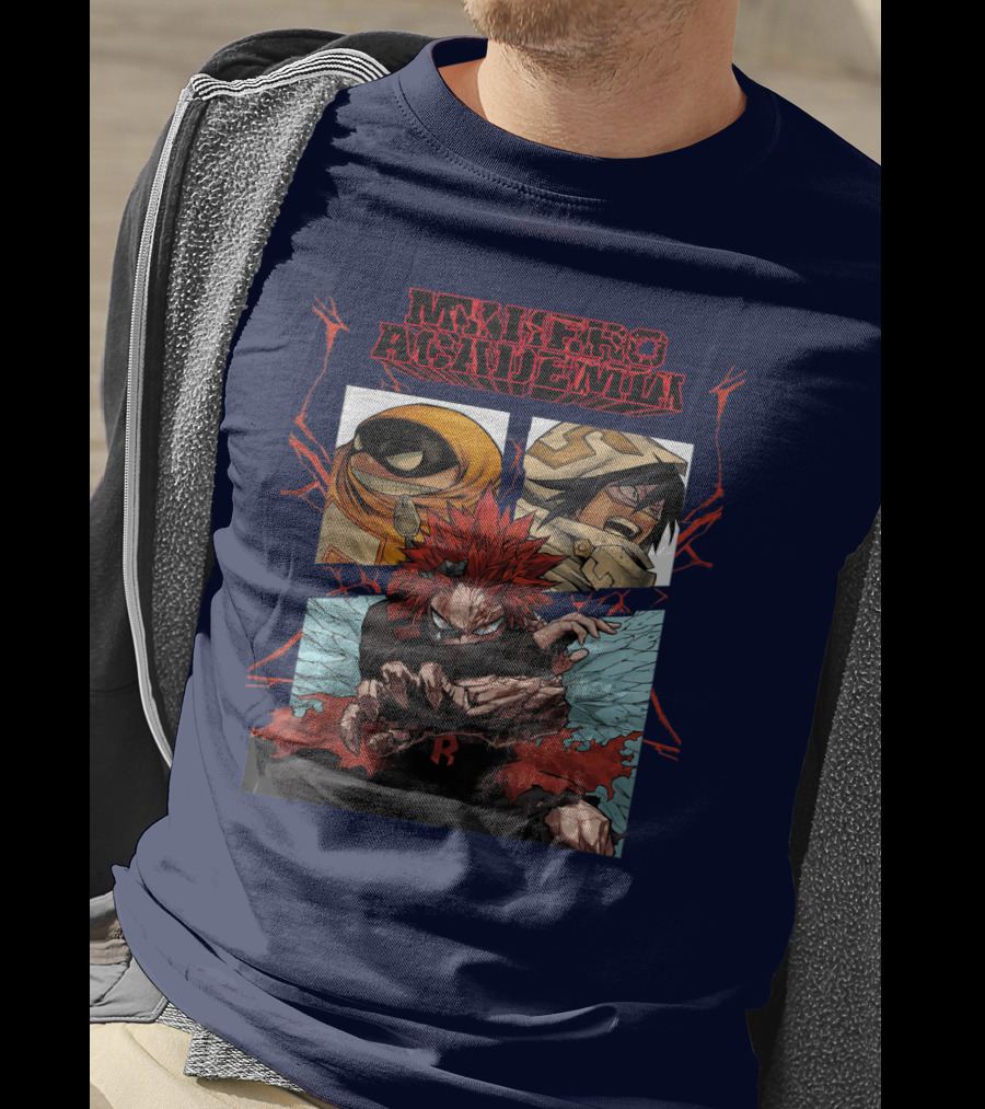 My Hero Academia Kirishima Eijirou With Friends In Battle Stance T-Shirt
