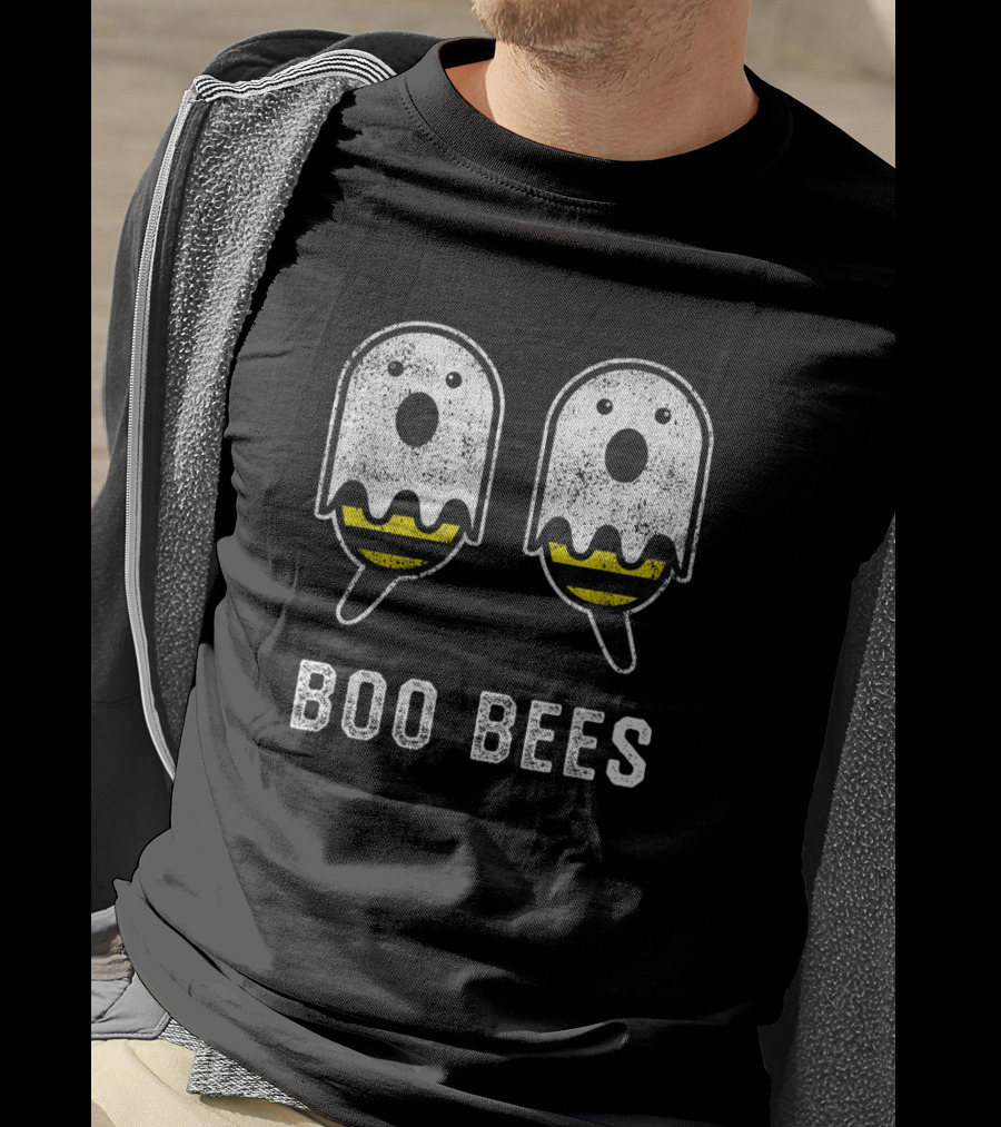 Boobees Halloween Costume Boo Bees Fun Ghosts And Bees Mashup T-Shirt