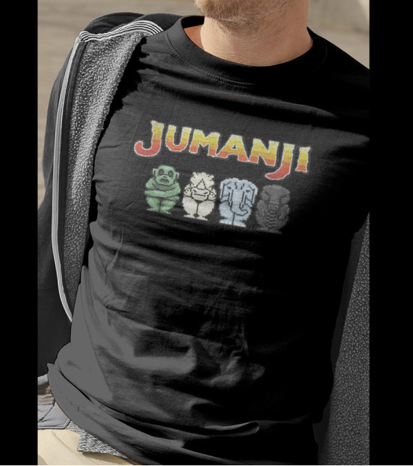 Jumanji 8 Bit Game Pieces Retro Adventure T-Shirt