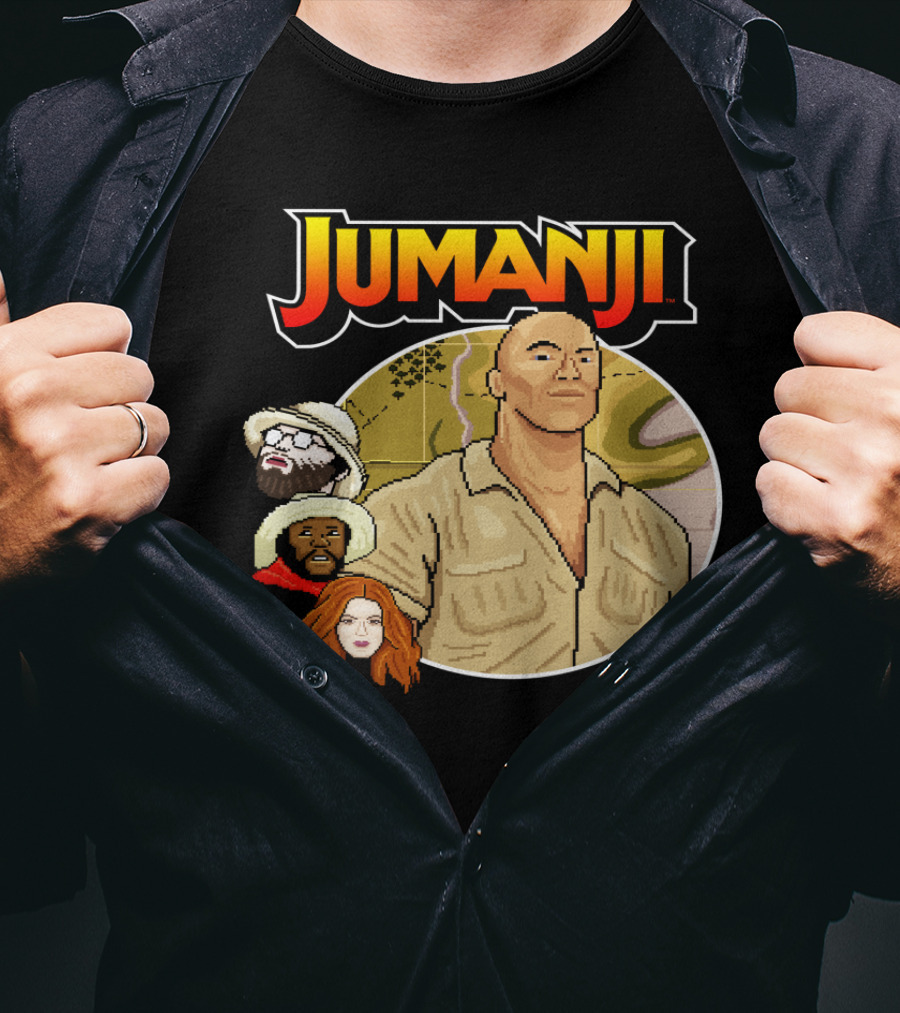 Jumanji The Next Level Pixel Characters T-Shirt