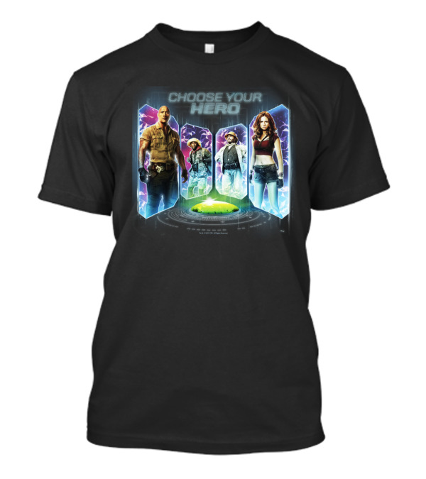 Jumanji The Next Level Choose Your Hero Player Selection T-Shirt
