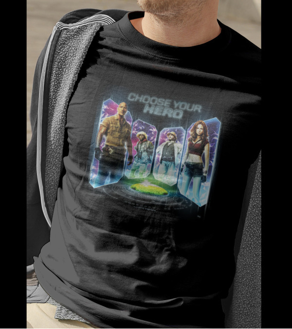 Jumanji The Next Level Choose Your Hero Player Selection T-Shirt
