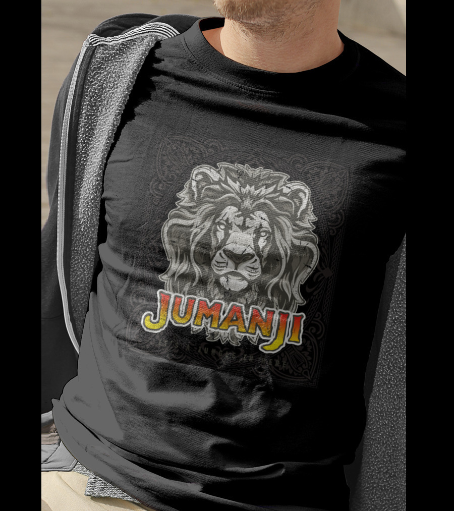 Jumanji It's A Jungle In Here Distressed Lion T-Shirt