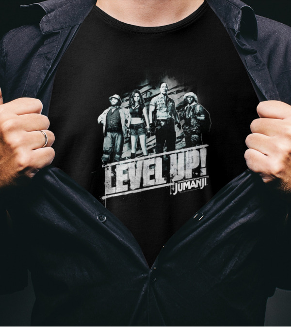 Level Up Jumanji The Next Level Group Shot T-Shirt