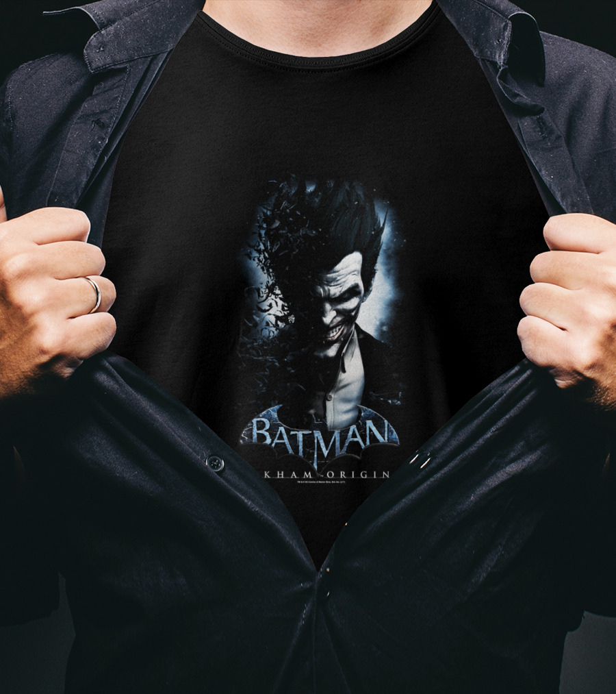 Batman Arkham Origins Joker Villainous Grin T-Shirt