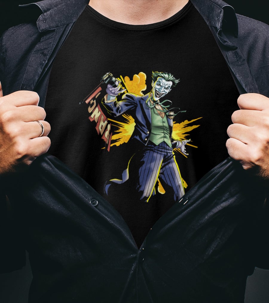 Batman Joker Bang Comic Villain Explosive Joker T-Shirt