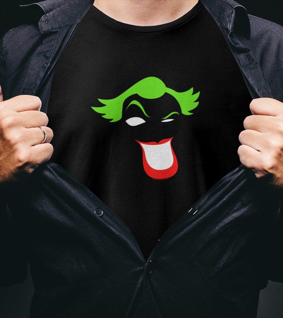 Batman Joker Simplified Iconic Face T-Shirt