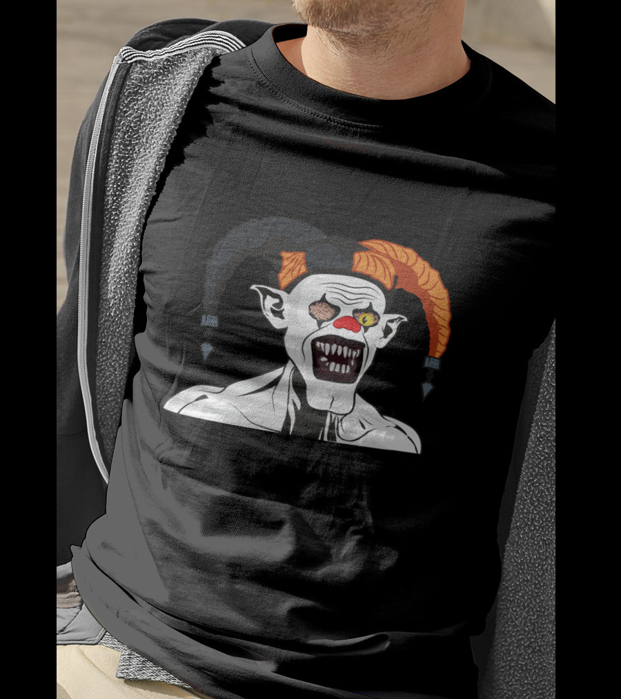 Killer Clown Harlequin Joker Monster Creepy T-Shirt