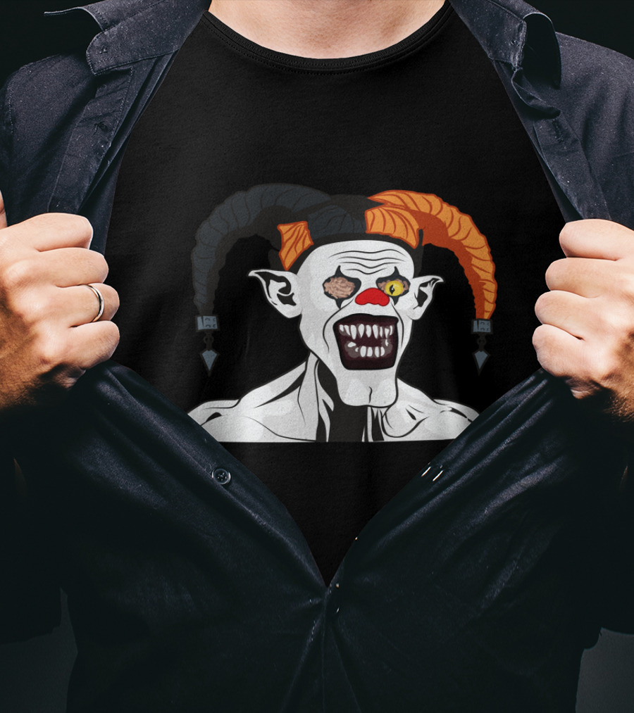 Killer Clown Harlequin Joker Monster Creepy T-Shirt