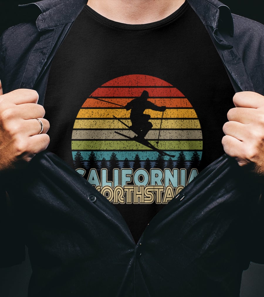 CALIFORNIA NORTHSTAR Vintage Skiing Retro Winter T-Shirt
