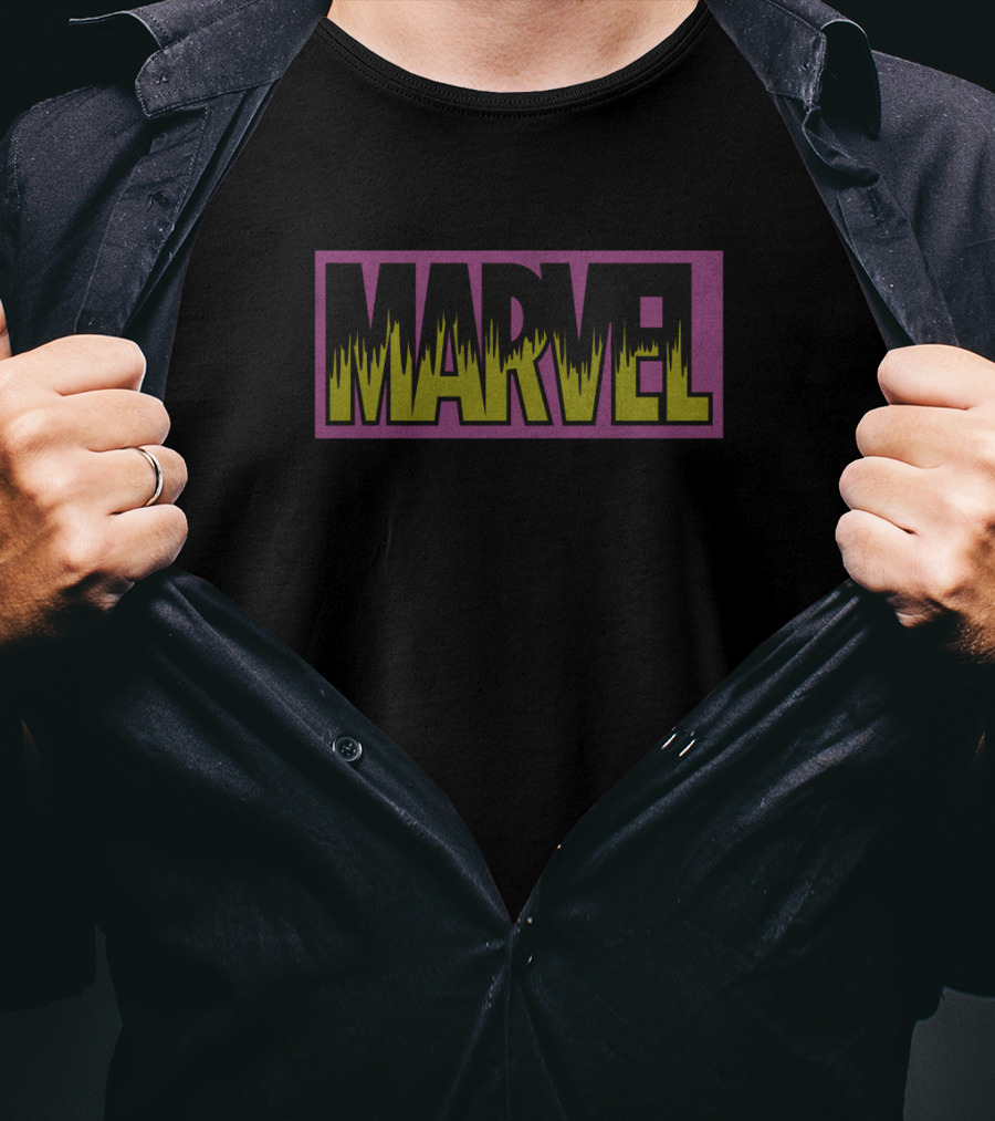 Marvel Neon Green And Pink T-Shirt