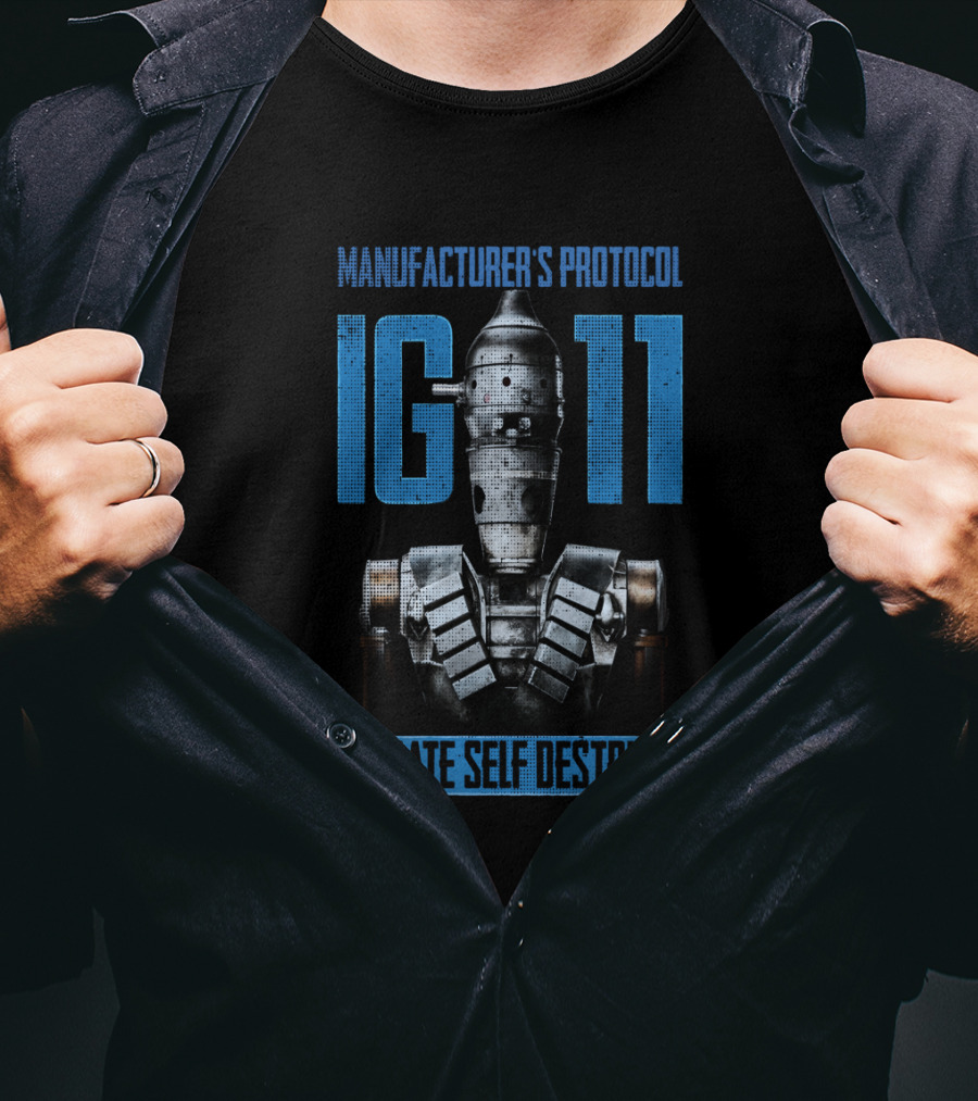Manufacturer's Protocol IG-11 Initiate Self Destruct Star Wars The Mandalorian T-Shirt