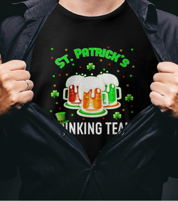 St Patrick's Drinking Team Beers And Shamrocks T-Shirt