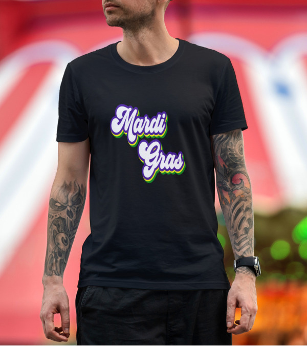Premium T-Shirt: Mardi Gras Retro Vintage T-Shirt Mardi Gras Retro Vintage T-Shirt