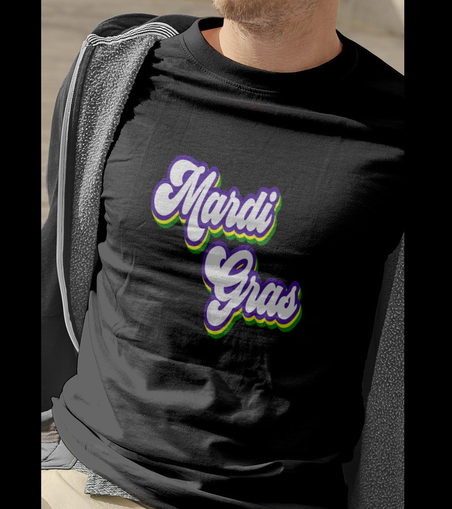 Mardi Gras Retro Vintage T-Shirt