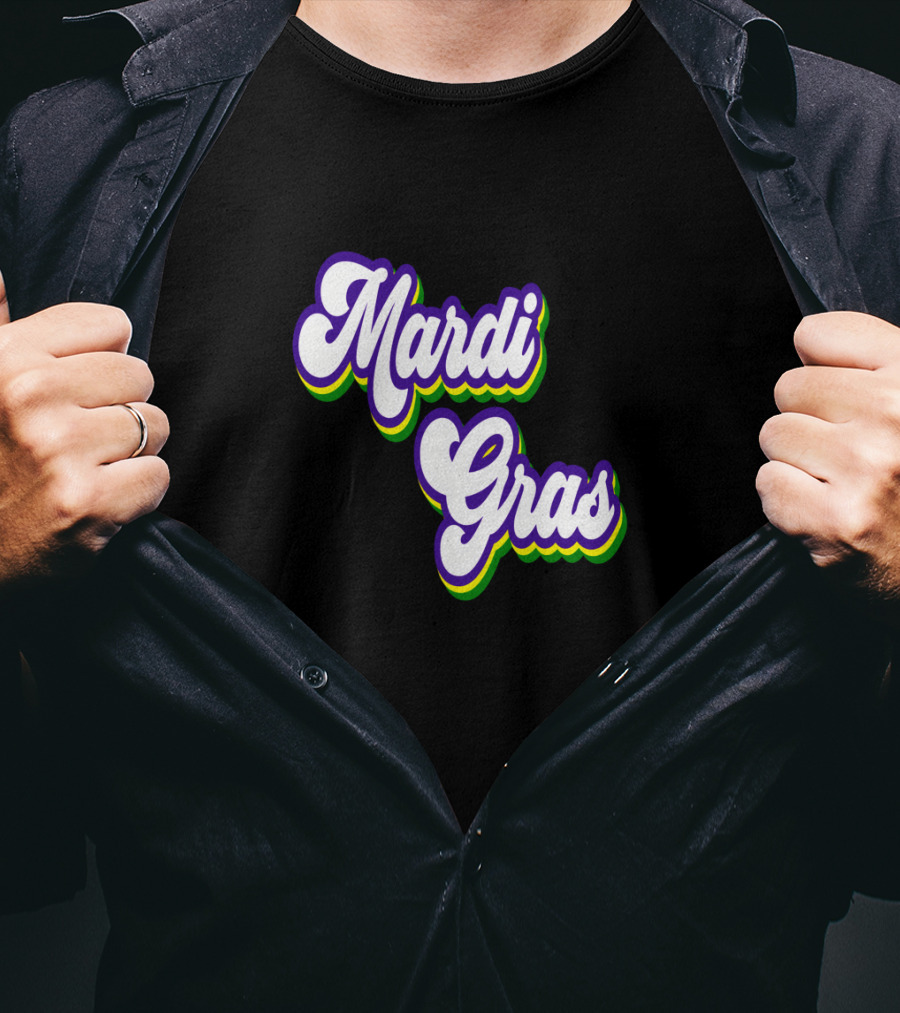 Mardi Gras Retro Vintage T-Shirt